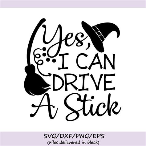 Download Free Yes! I do drive a stick - Funny Halloween - SVG - PNG - PDF files
- hand drawn lettered cut file - graphic overlay Cameo